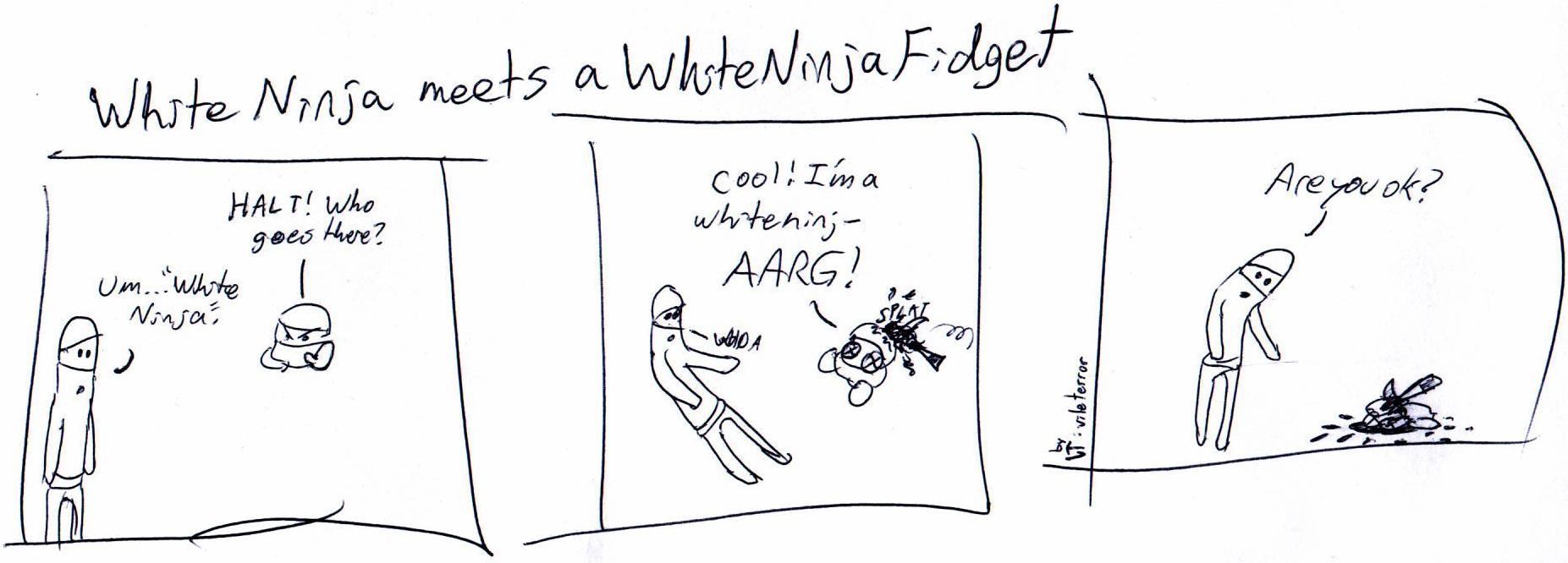 White Ninja's first meeting with one of my characters